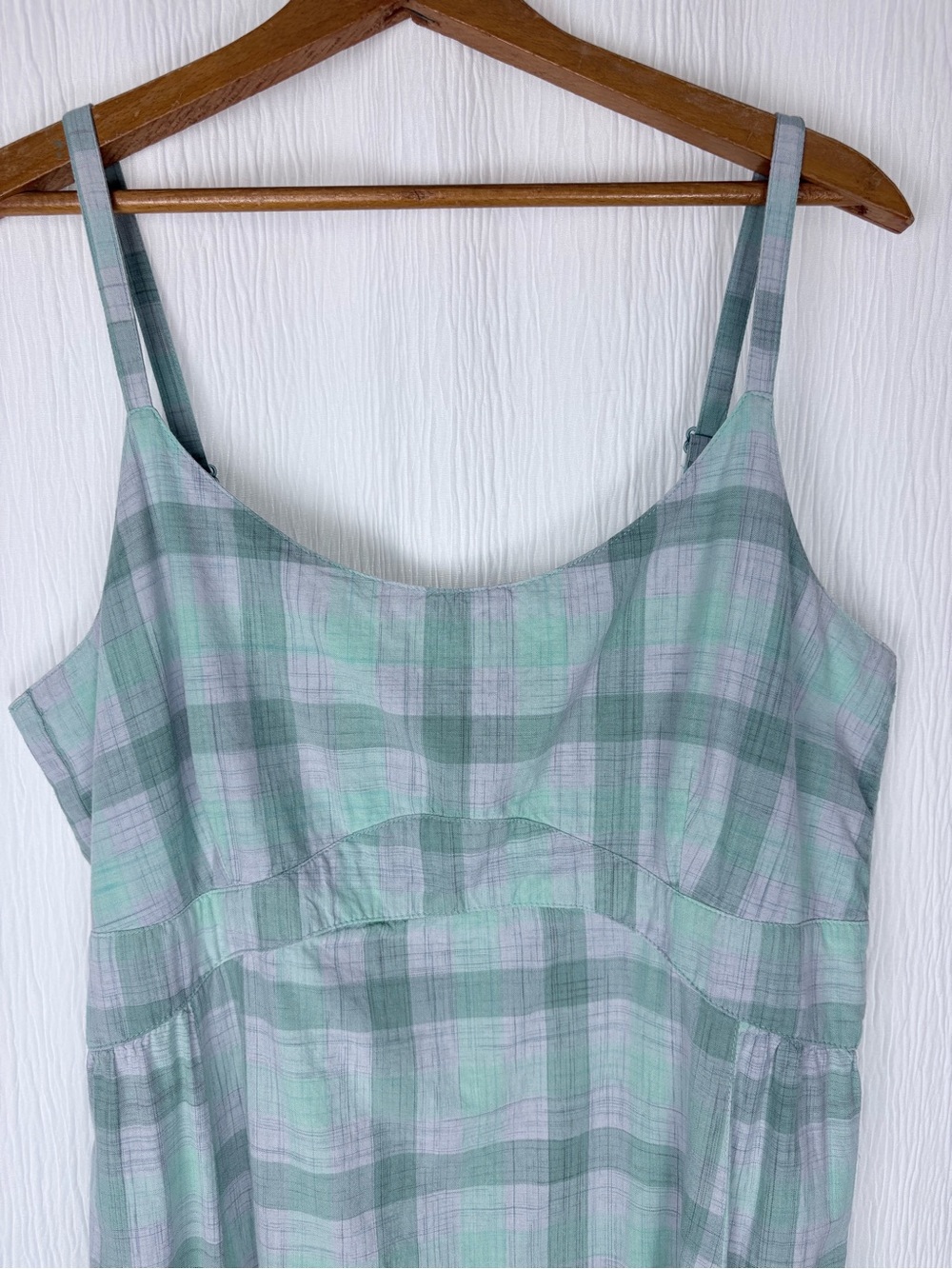 Horny Toad Organic Cotton Plaid Mini Dress, Size L - Picture 3 of 10